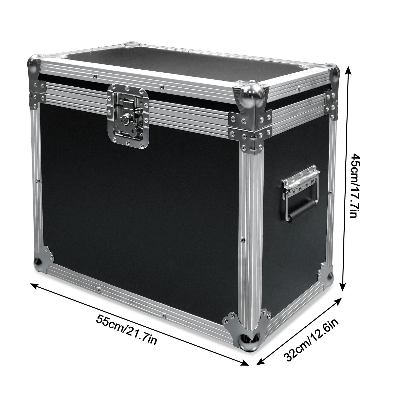 Fieryzeal Big Size Flight Case Flycase Flightcase Stage Light Shockproof with Wheel for 150W Moving Head Light Case Led Light Dj 2