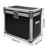 Fieryzeal Big Size Flight Case Flycase Flightcase Stage Light Shockproof with Wheel for 150W Moving Head Light Case Led Light Dj 2