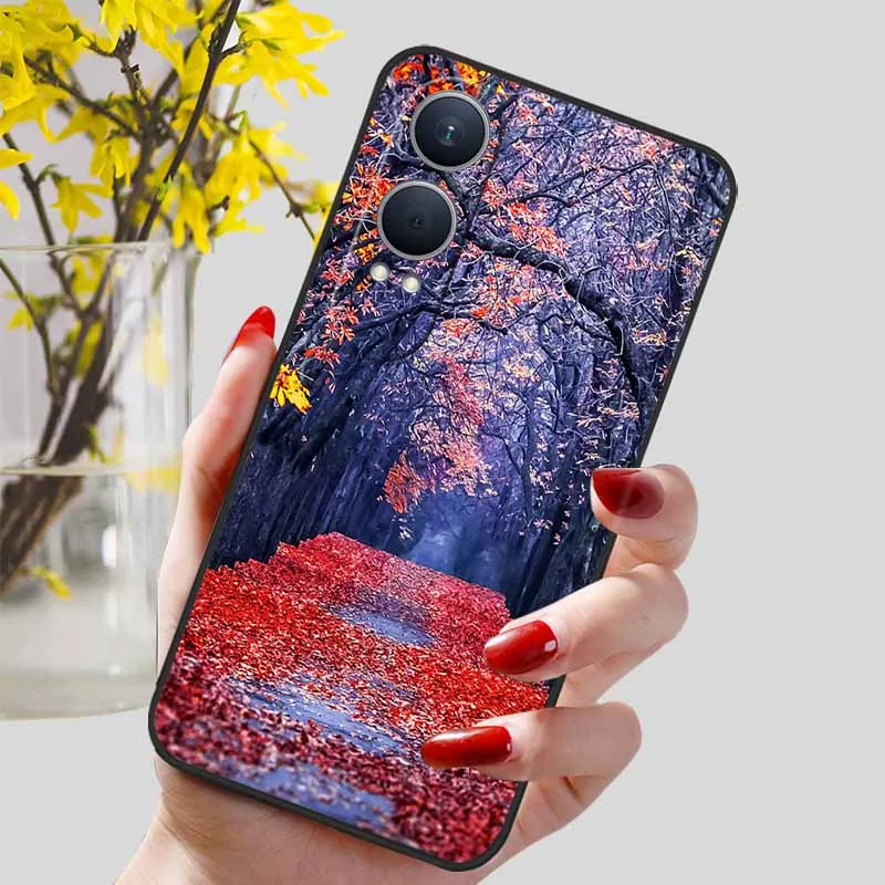 Floral Silicone Soft TPU Phone Case – Shockproof Protector Bumper Cover for OnePlus Nord CE4 Lite 5G