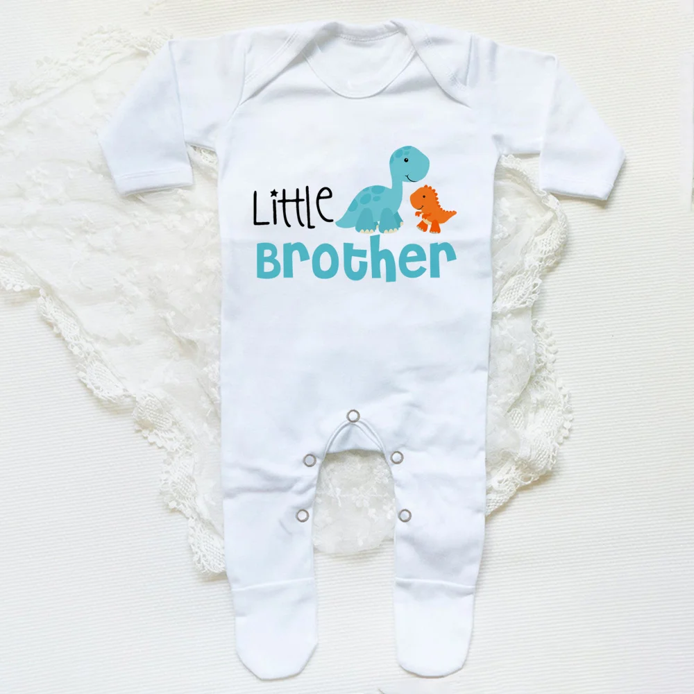 Big Brother/Little Brother Matching Sibling Kids T-shirt and Baby Grow Baby Shower Gifts Baby Coming Home Outfits Sibling Cloth 6