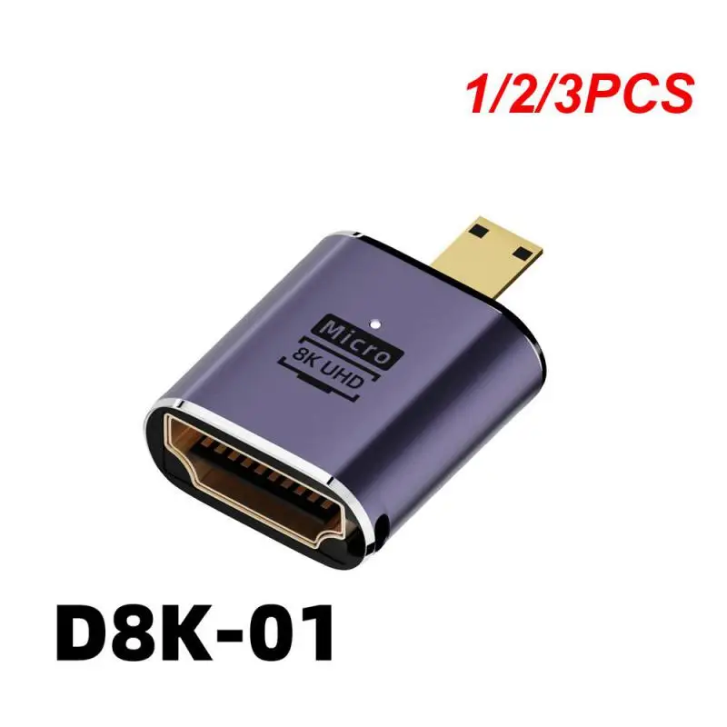 

1/2/3 шт. угловой U-образный L-преобразователь Mini Male на HDMI-совместимый удлинитель 2,1 V 4K 8K 60 Гц адаптер