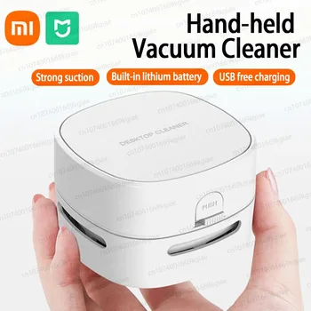 Xiaomi MIJIA Aspirapolvere da tavolo portatile Mini aspirapolvere da tavolo portatile Spazzatrice da tavolo Strumento pulito per tastiera da tavolo per la casa 1