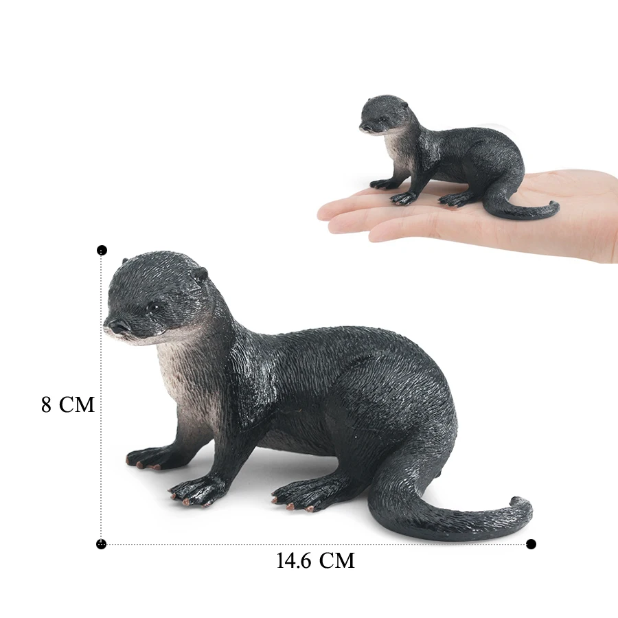 Wild Animal Adventure Series: Sloth & Otter Figurine Set - Educational Toy Collection
