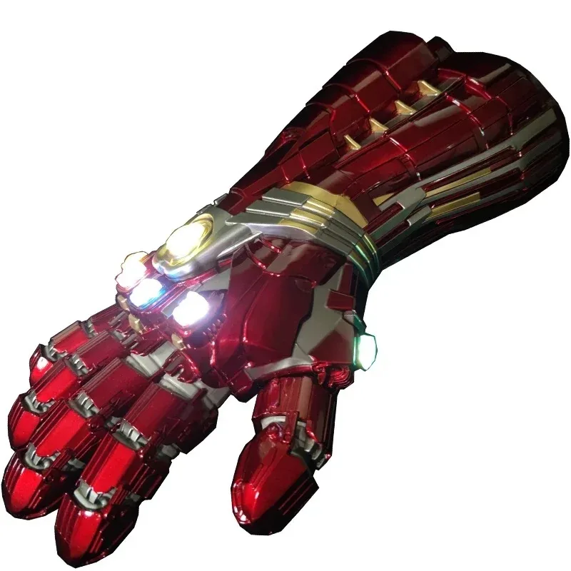 

Металлические перчатки для финальной битвы Железного человека в масштабе 1:1, искусственная кожа, модель, костюм для косплея, искусственная звезда, аниме, реквизит для сцены