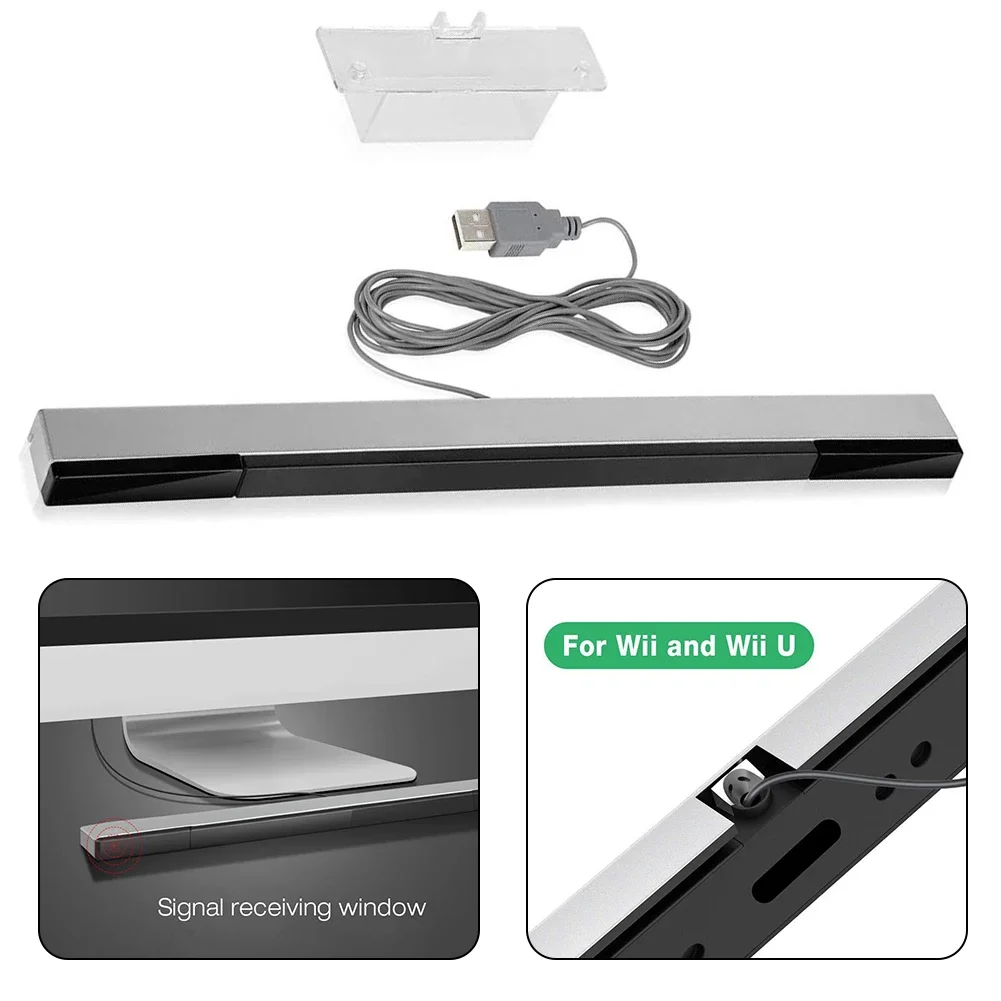 USB Wired Infrared Ray For IR Sensor Bar For N S Wii Wii U PC Stand Simulator Dedicated Sensor Bar Game Supplies