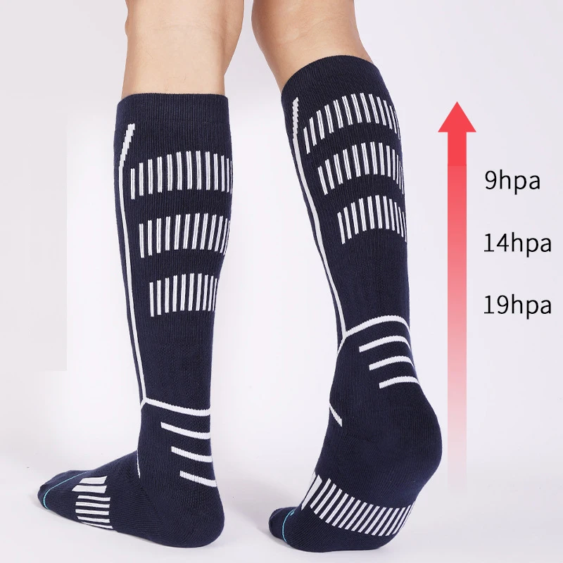 Ski Socks Merino Wool Adult Youth Compression Winter Thermal Kneed-High Skiing Snowboarding Hunting