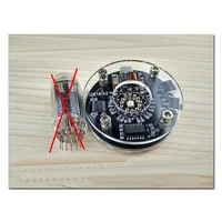 QS18-12 Single tube glow clock DIY Creative Retro Nixie clock Tabletop decoration boys gift Whitout Tube 1