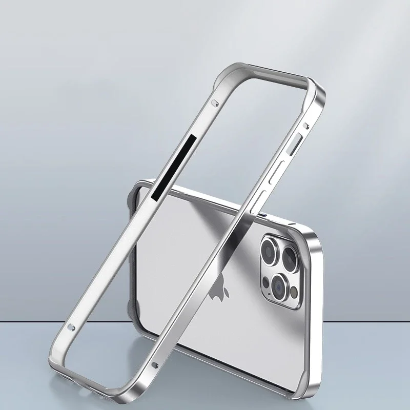 Premium Aluminum & Silicone Anti-Collision Phone Frame Luxury Case