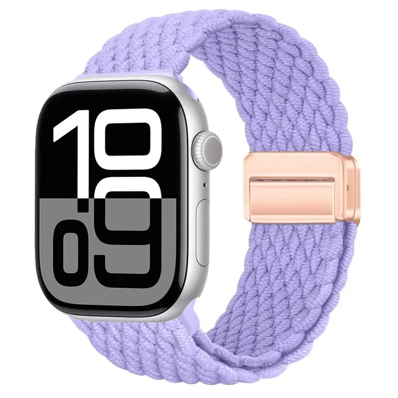 Nylon Braided Magnetic Strap for Apple Watch - Comfortable and Stylish Design