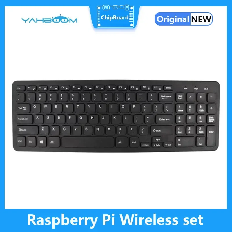 

Wireless Keyboard and Mouse Set 4B Compatible with Raspberry Pi 5 Jetson NANO RDX-3 USB Driver-free 2.4G