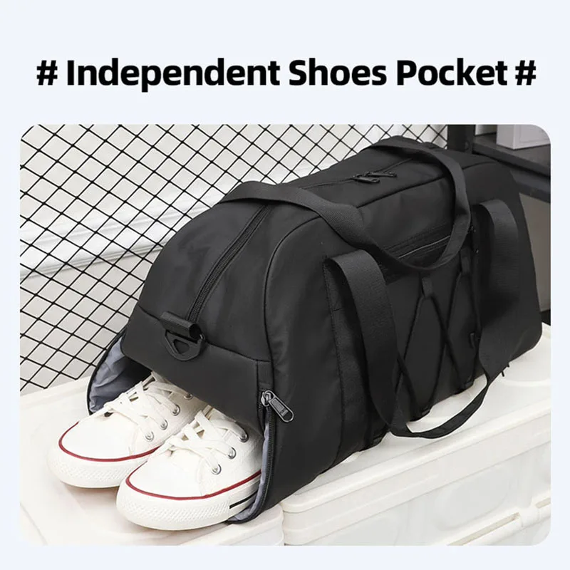 Sport Gym Bag Fitness Travel Shoulder Bags Crossbody Training Dry Wet with Shoes Pocket for Men Women Carry on Weekender Duffel 3