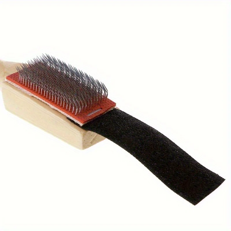 1pc Long Handled Wooden Shoe Brush Dance Shoe Brush Cleaning Tool 4