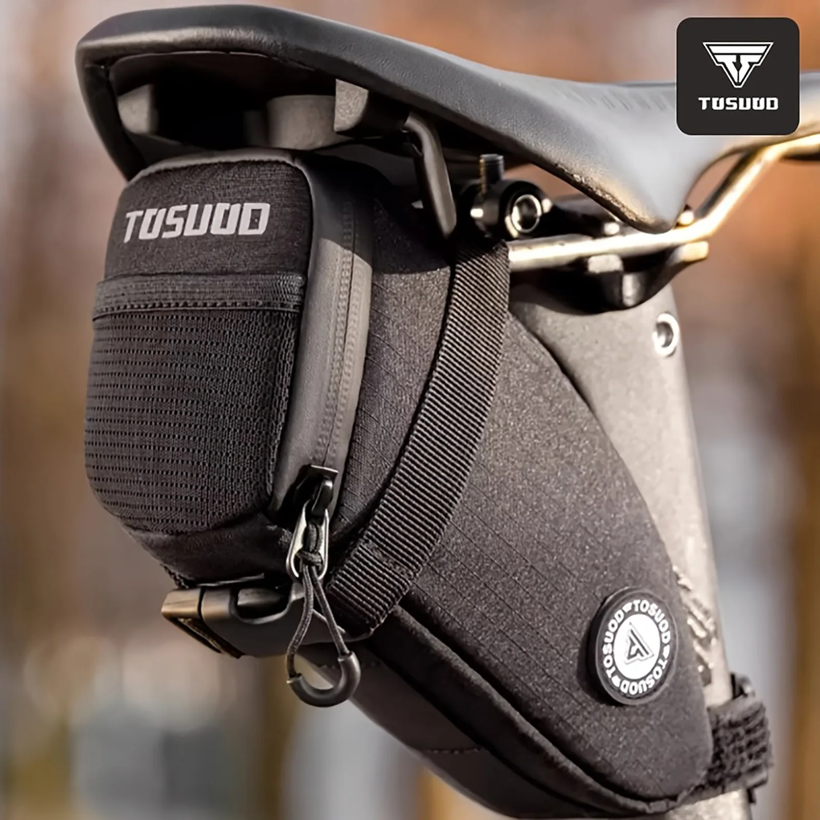 TOSUOD TS0116WB-01 Bicycle Saddle Bag Waterproof Reflective Storage - Image 6