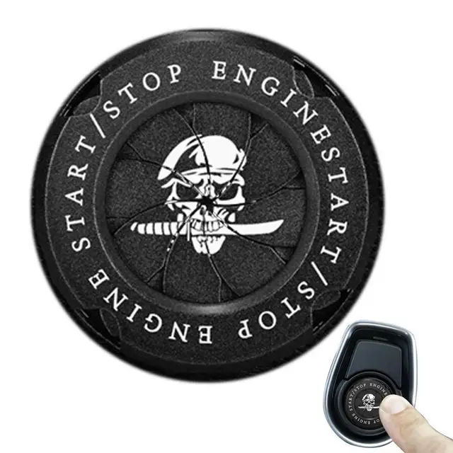 Copri Pulsante Accensione Auto - Cover Decorativa In Lega - Foto 4