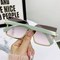 Lunettes De soleil sans bords pour femmes, Vintage, surdimensionnées, De luxe, Design à la mode, marque Gafas De Sol 4