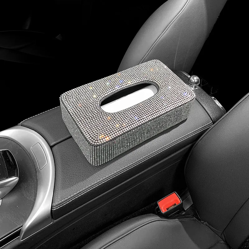Car Tissue Box Holder Block-type Tissue Box for Center Console Armrest Seat Back Car Accessories car tissue holder tissue box car interior accessories
