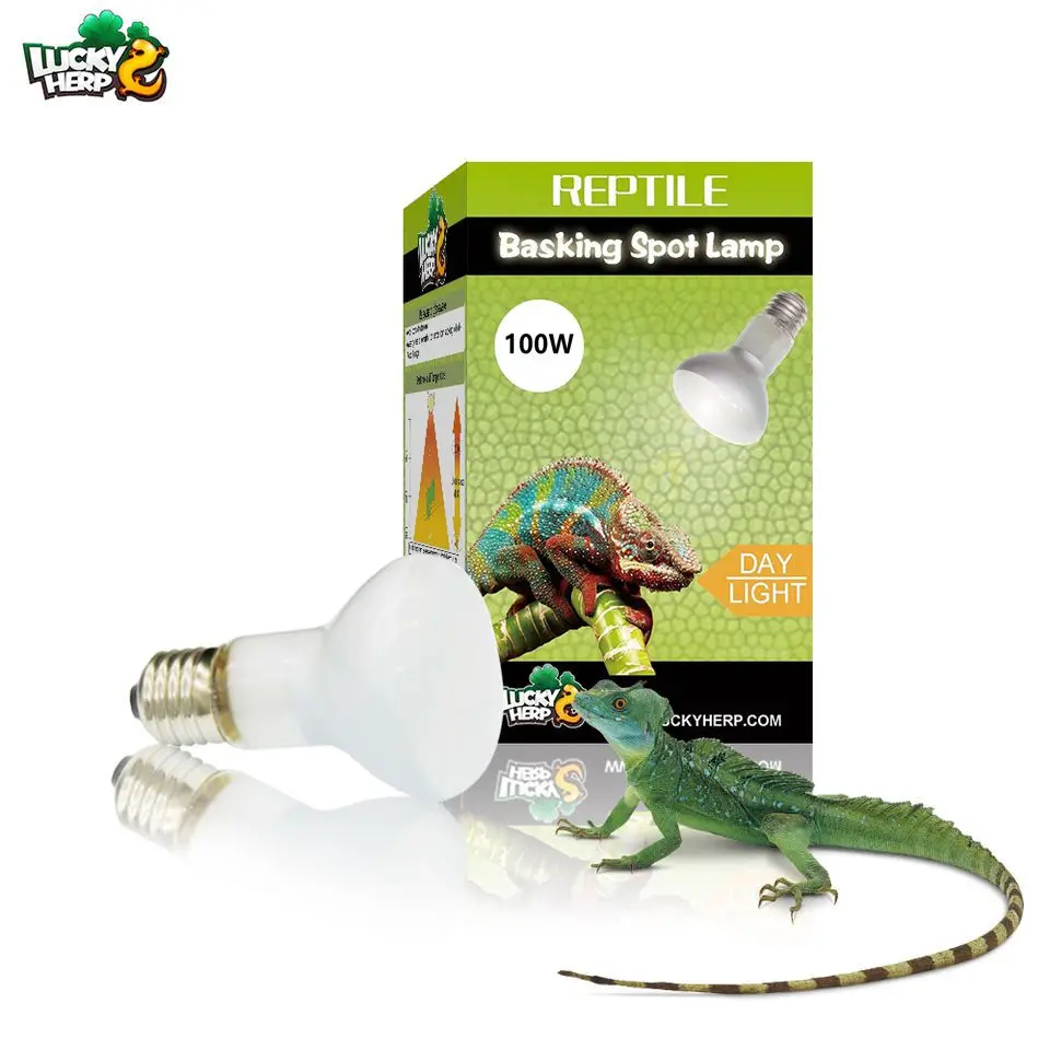 LUCKY HERP Reptile Basking Spot Lamp Heat Bulb 2-Pack 25W 50W 75W 100W