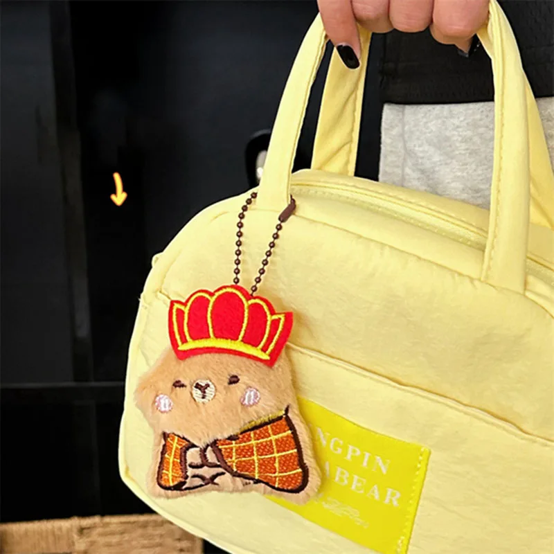 Cute Cartoon Kapibara Plush Toy Cartoon Guinea Pig Pendant Soft Stuffed Doll Keychain Backpack Car Bag Key Ring Decor Kid Gift