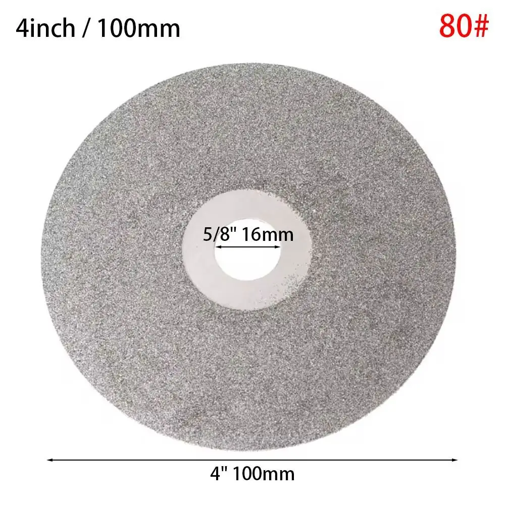 100mm Coated Grinding and Polishing Disc for Gemstones, Jewelry, and Glass