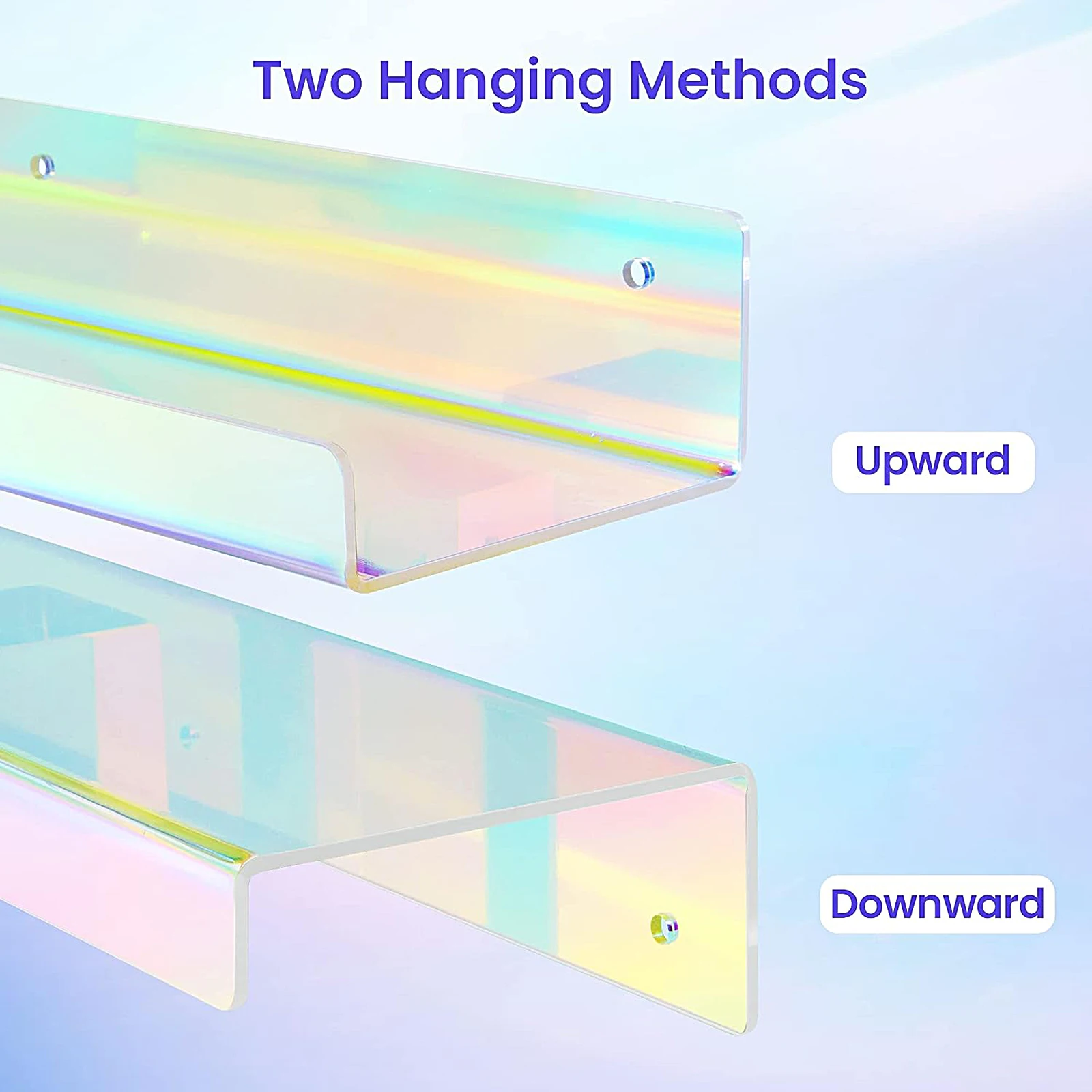 Colorful Acrylic Picture Ledge Shelf 6 | Colorful Acrylic Picture Ledge Shelf 6