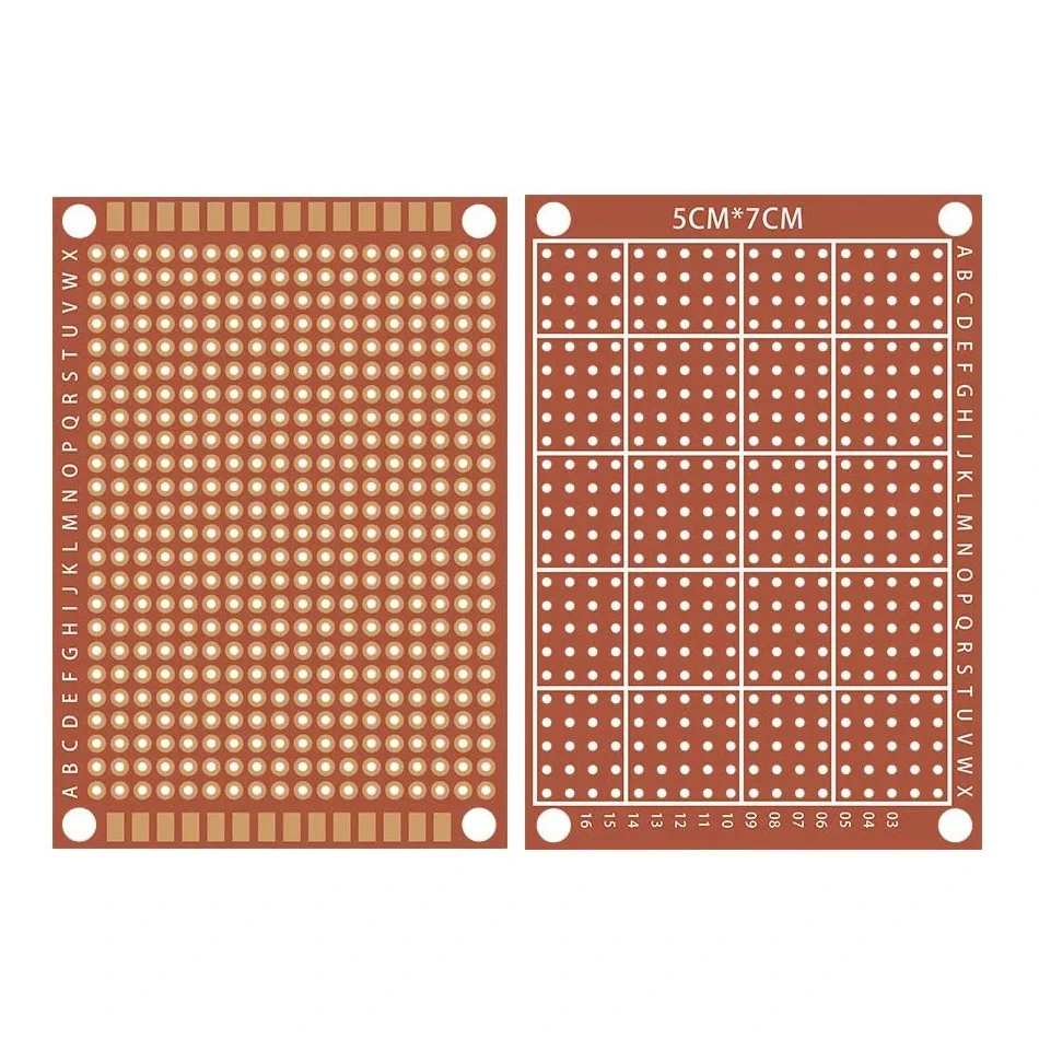Perfboard Paper Composite PCB Boards Universal Breadboard Single Sided Printed Circuit Board 10/20Pcs 5x7cm