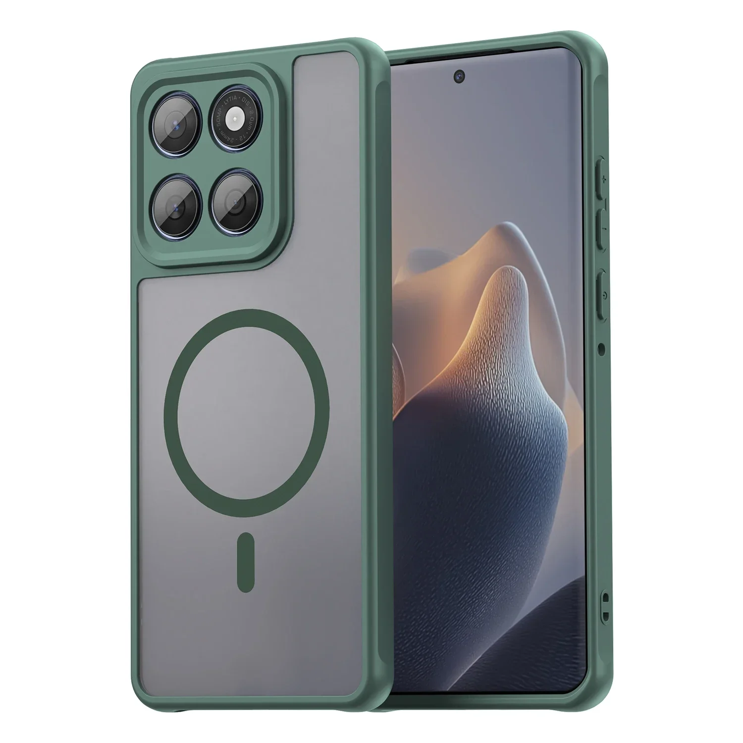 Matte Clear Magnetic Shockproof Case - Magsafe Compatible