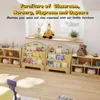 3-Tier Montessori Wooden Bookshelf for Kids, Toddler Book Rack Toy Organizer and Storage, Small Book Display Stand for Baby 6