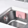 1-6pcs Fast Drying Rack Pot Lid Holder Stainless Steel Kitchen Sink Sponge Hooks Wall Adhesive Drain Household Storage Organizer 5