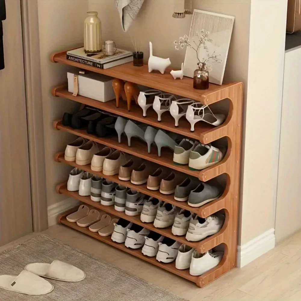 Wooden Shoe Storage Rack Organizer