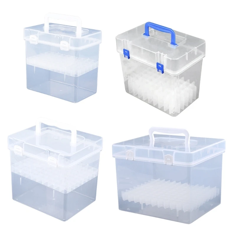 

Transparent Marker Pens Storage Box Container Art Craft Tray Office Desk Organiz