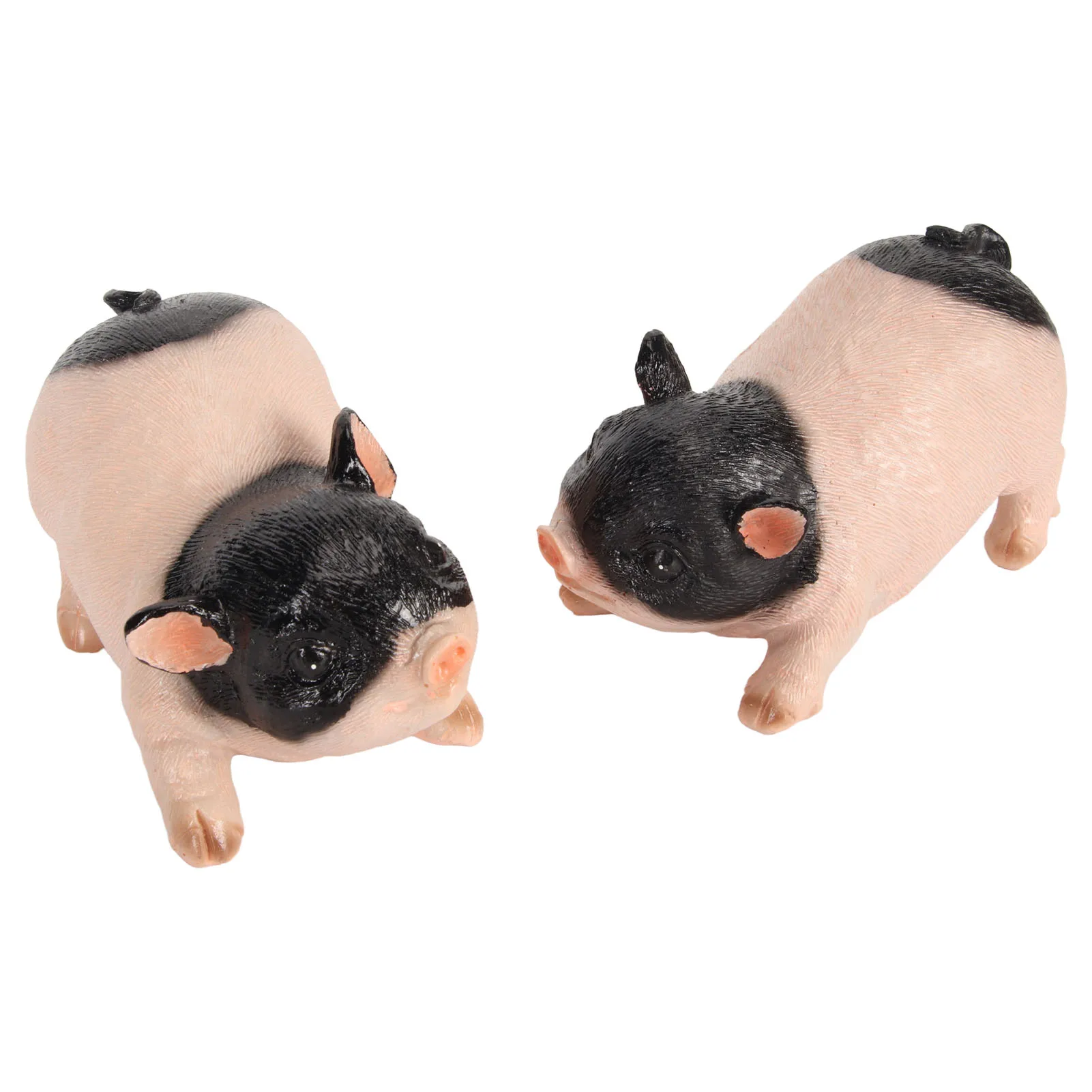 

2 шт., статуэтка свиньи, забавная свинка, искусство из смолы, искусство, статуэтка свиньи, фигурки животных, украшение