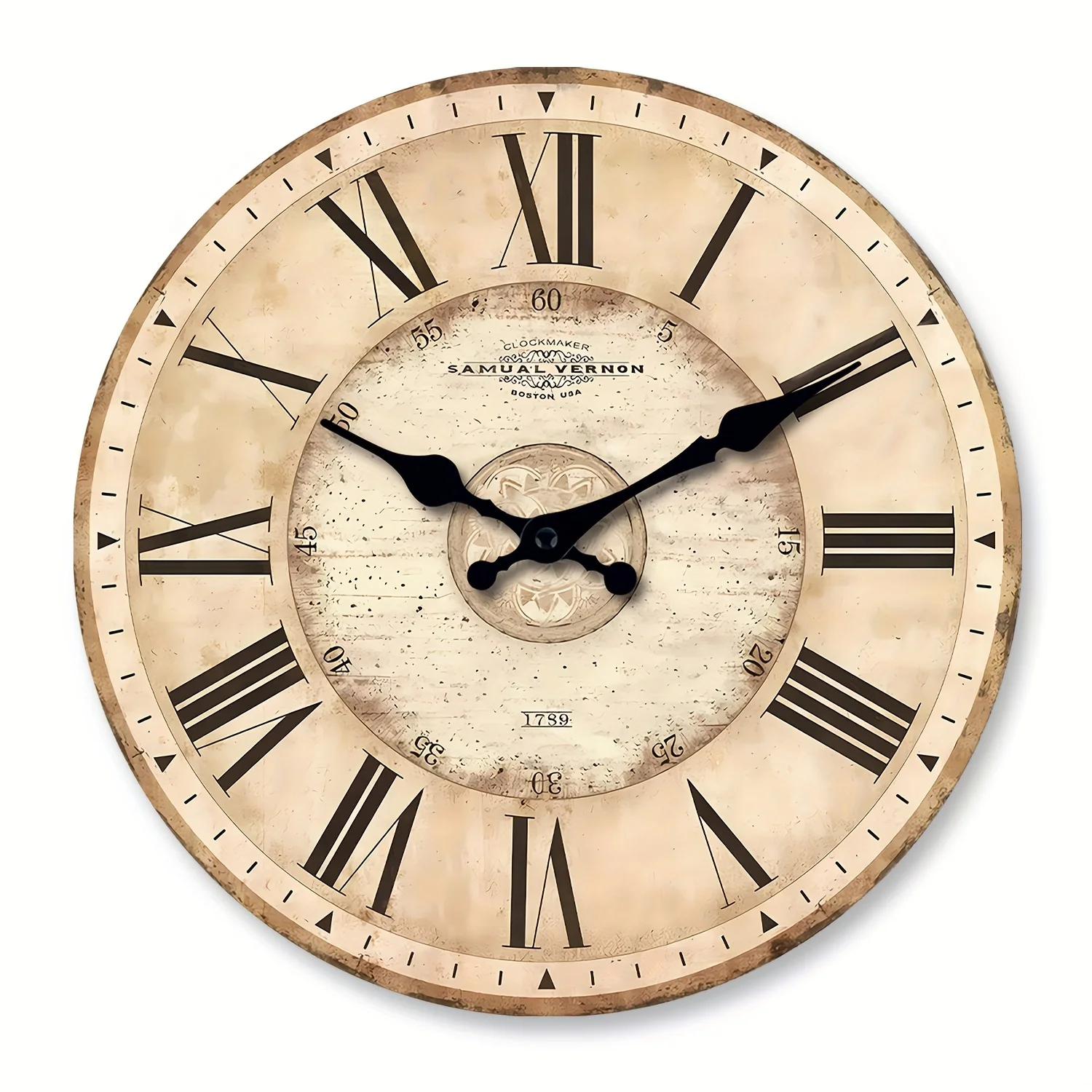 Wooden Roman Numeral Clock 3