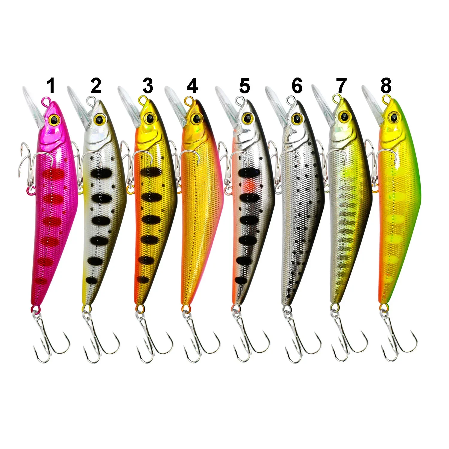 Afishlure minnow hard bait 72mm trout fishing lures sinking trebke hooks swimbaits hard lure D Contact wobblers