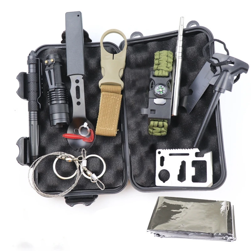 Survival Kit Set Camping Travel Multifunction Equipment First Aid SOS