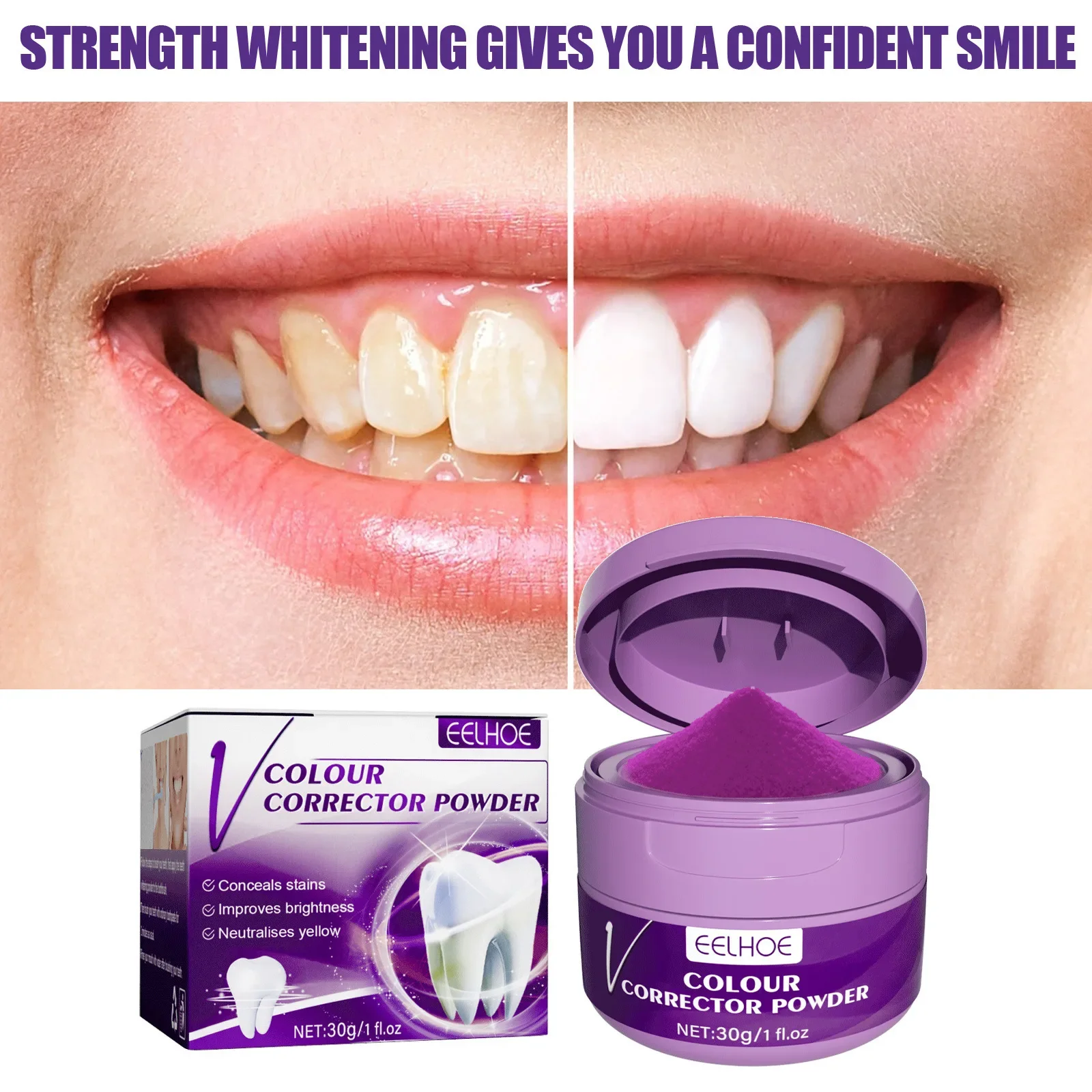 Teeth Whitening Powder Oral Cleansing Yellow Tooth Removal Stain Plaque Fresh Breath Dental Hygiene Tooth Brightening Toothpaste teeth cleaner teeth whitening powder teeth whitening toothpaste