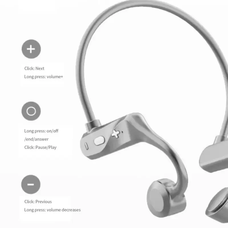 Ks69 Bone Conduction Headphone Noise Reduction Stereo Surround Sound Wireless Bluetooth-compatible Neck Hanging Sports Headsets 6