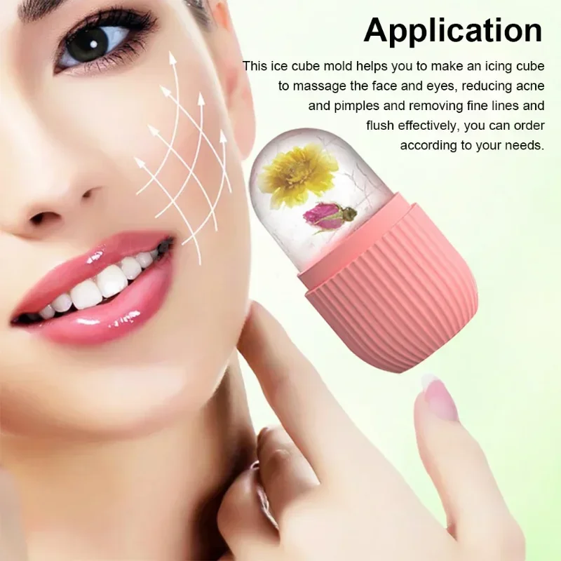 Ice Facial Massager Roller Skin Care Beauty Lifting Contouring Tools Ice Cube Trays Ice Globe Balls Face Skin Care Tool