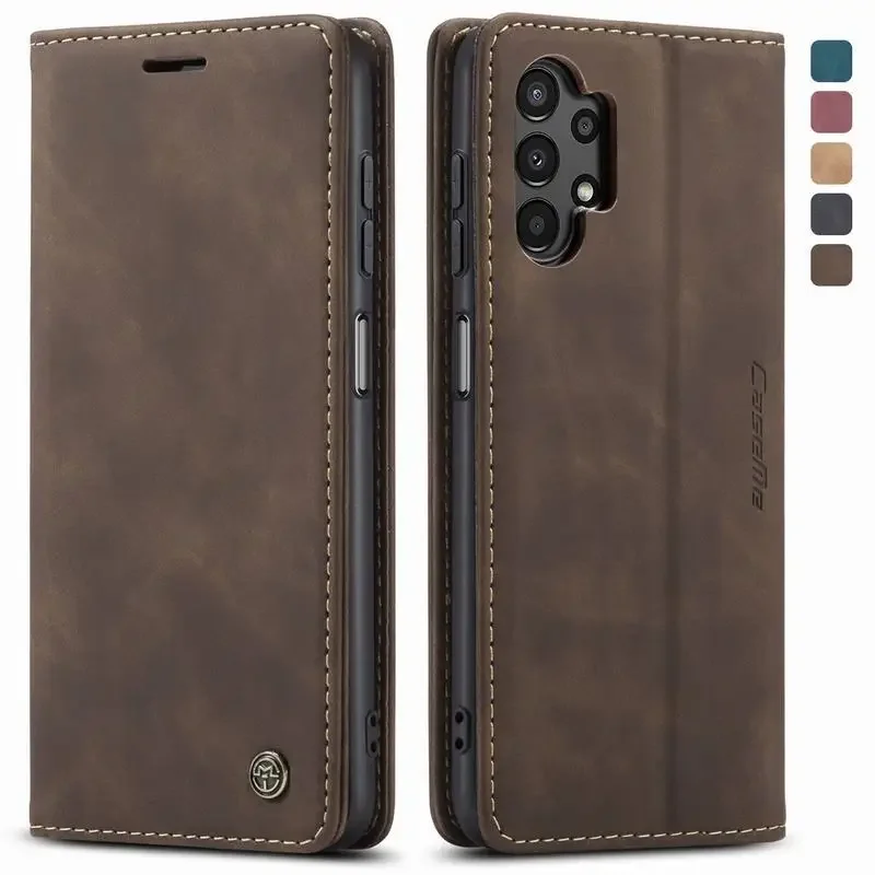 

Case For Samsung A13 A04 M13 Luxury Magnetic Silicone Shockproof Leather Wallet Flip Phone Bag On For Samsung Galaxy A 13 Cover