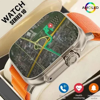 Nuovo Smartwatch 2026 Watch 10 Ultra 49mm con NFC, GPS, Chiamate Bluetooth, Musica BT, Giochi e Ricarica Wireless per Uomo e Donna