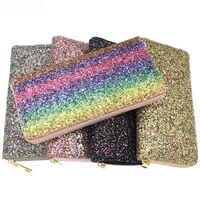 Glitter Sequins Shiny Wallet for Women Long Clutch Ladies Card Organizer Holder Coin Purse Phone Storage Bag 1