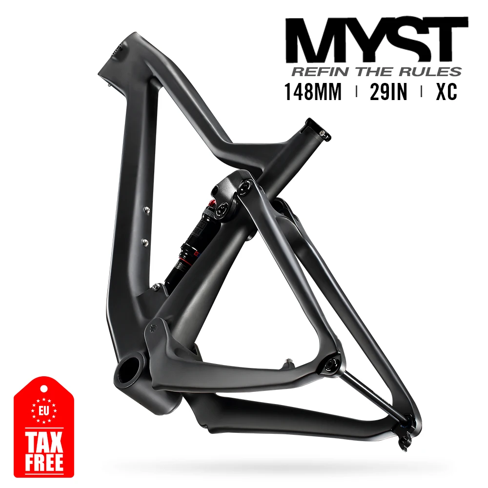 

2022 lexon Carbon MTB Frame XC Bike Frames Full Suspension 29 Boost frame XC Cross country Trial frame rockshox DNM SHOCK Parts