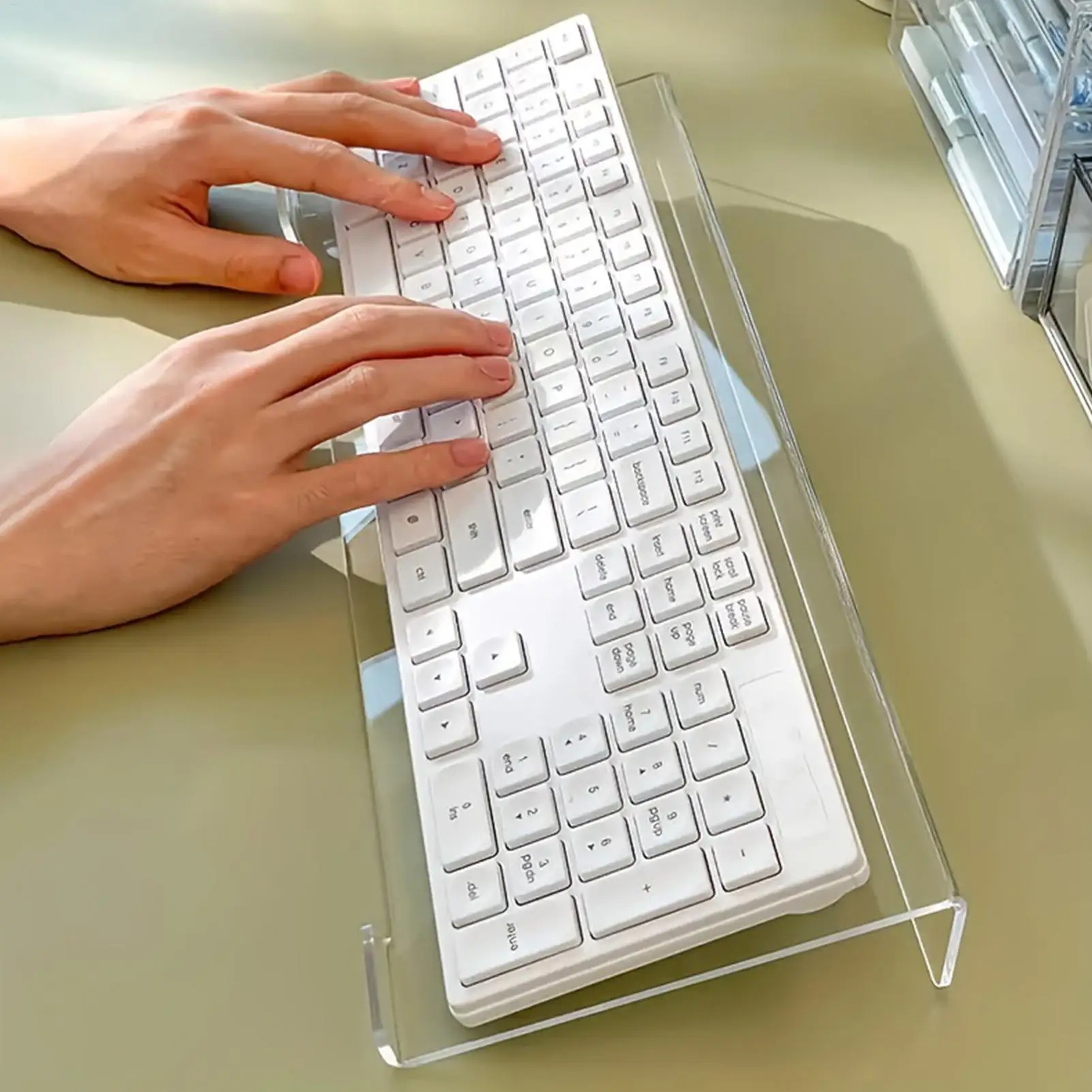 사무실 컴퓨터 키보드 스탠드용 키보드 트레이 홀더, 가정 학습실, 접수실, 학교..