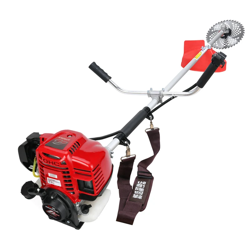 GX35 High-power Lawn Mower Mowers Multi-function Gasoline Weeding, Loosening Soil Ditching Harvesting Wasteland gasoline two stroke four stroke honda high power multi function backpack mower mow weeding mowing wheel