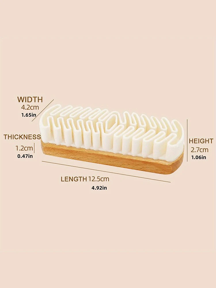 Description Picture 4 of itemA White Rubber Shoe Brush Suitable For Suede And Nubuck Leather Cleaning Tool Used For Boots And Bags An Effective Household Cle