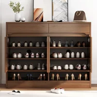 Space-Saving Entrance Hall Shoe Cabinet Organizer – Mobile Storage Shelf for Living Room or Home Furniture Use - Image 4