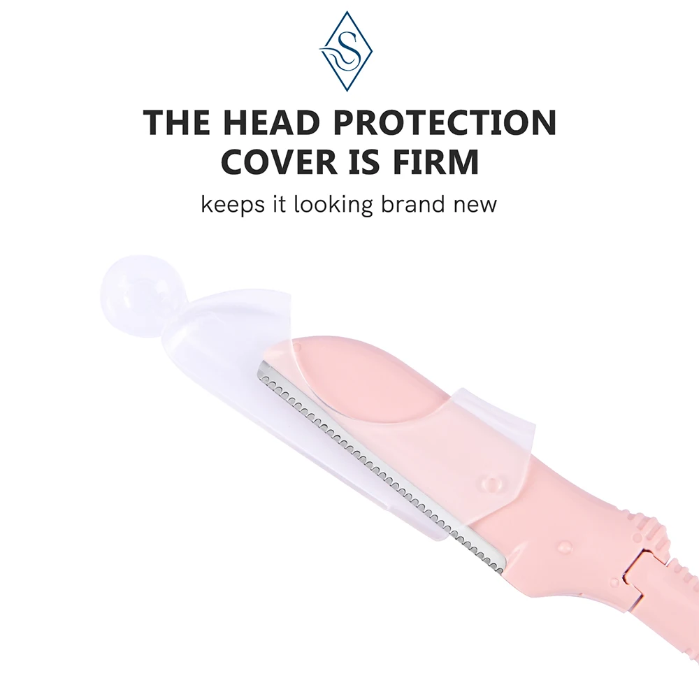2Pcs Eyebrow and Facial Razor for Women Dermaplaning Tool for Face with 4 Replacement Head，Professional Style Skincare Tool。 6