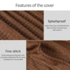 2/4PCS/SET New Stretchy Flannel Furniture Sofa Armrest Cover Fleece Thickened Non Slip Couch Chair Arm Protector Stretch To Fit 3