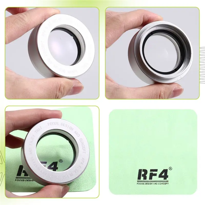 새해 복 많이 받으세요 - RF4 WD165 0.5X 보조 현미경 오브젝트 렌즈, 삼안 스테레오 줌 바로우 카메라 글래스 렌즈, 고품질