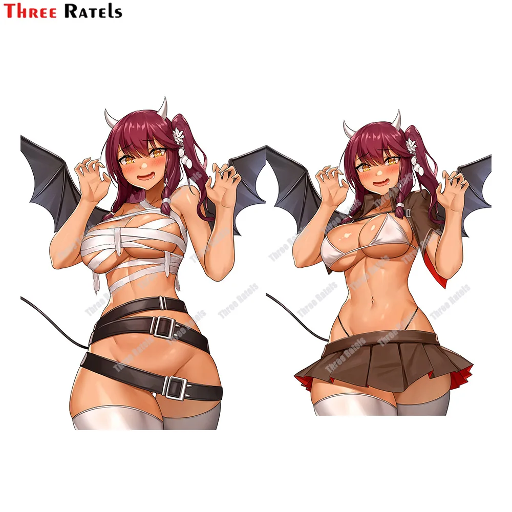 Three Ratels E264 Saiga 12 Girls Frontline Anime Girl Stickers Decorate Cars, Rooms, Wardrobes, Desks,Computer
