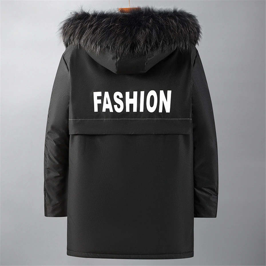 Winter Long Parkas Men Thick Fleece Jacket Coat Plus Size 10XL Fashion Casual Cargo Parkas Male Outerwear Big Size 10XL